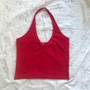 Red American Apparel Halter Top